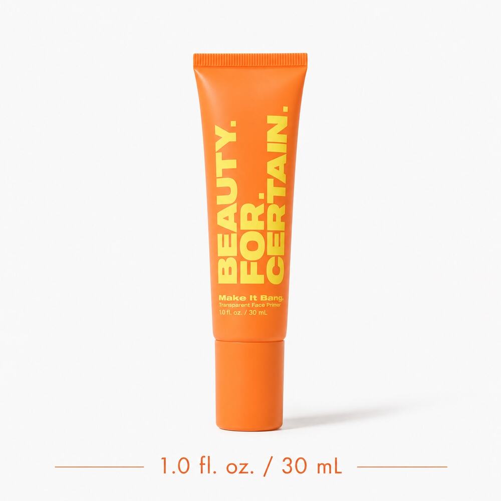 Beauty For Certain Make It Bang Face Primer Transparent 1oz Hydrating NWT